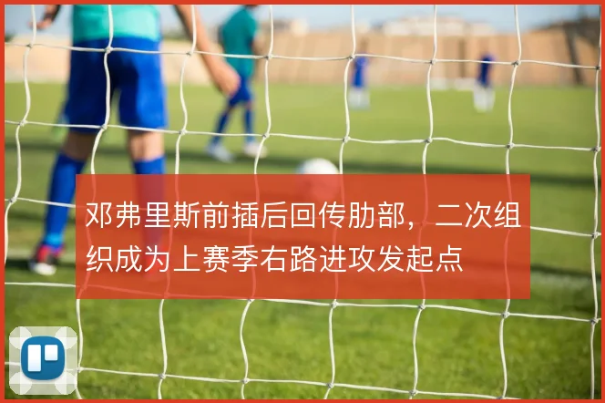 邓弗里斯前插后回传肋部，二次组织成为上赛季右路进攻发起点